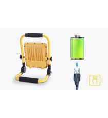 FARO LED PORTATILE A BATTERIA RICARICABILE 30W 1000 LUMEN 6500K LUCE FREDDA IP65 RICARICA USB L218*W57*H280mm ORIENTABILE 360 FARO LED PORTATILE A BATTERIA RICARICABILE 30W 1000 LUMEN 6500K LUCE FREDDA IP65 RICARICA USB L218*W57*H280mm ORIENTABILE 360