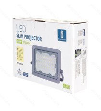 FARO LED ULTRASOTTILE GRIGIO 30W 2700 LUMEN 4000K LUCE NATURALE - IP65 IN ALLUMINIO -  MISURA L167*W122*H24mm AIGOSTAR FARO LED ULTRASOTTILE GRIGIO 30W 2700 LUMEN 4000K LUCE NATURALE - IP65 IN ALLUMINIO -  MISURA L167*W122*H24mm AIGOSTAR