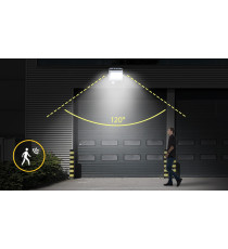 FARO LED SLIM BIANCO 20W CON SENSORE MOVIMENTO 1800 LUMEN 6400K LUCE FREDDA -IN ALLUMINIO- IP65 L125*W163*H56mm FARO LED SLIM BIANCO 20W CON SENSORE MOVIMENTO 1800 LUMEN 6400K LUCE FREDDA -IN ALLUMINIO- IP65 L125*W163*H56mm