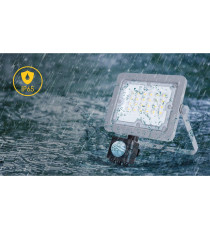 FARO LED SLIM BIANCO 50W CON SENSORE MOVIMENTO 4500 LUMEN 6400K LUCE FREDDA -IN ALLUMINIO- IP65 L211*W245*H56mm FARO LED SLIM BIANCO 50W CON SENSORE MOVIMENTO 4500 LUMEN 6400K LUCE FREDDA -IN ALLUMINIO- IP65 L211*W245*H56mm