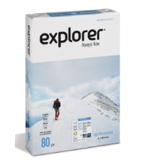 CARTA FOTOCOPIE A4 EXPLORER 80gr - BIANCA - 500ff - IN RISMA - PUNTO DI BIANCO ELEVATO - CERTIFICATA FSC,ECF,ECOLABEL,ISO9706, CARTA FOTOCOPIE A4 EXPLORER 80gr - BIANCA - 500ff - IN RISMA - PUNTO DI BIANCO ELEVATO - CERTIFICATA FSC,ECF,ECOLABEL,ISO9706,
