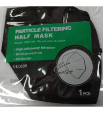 MASCHERINA FFP2 KN95 NERA - FILTRA ALMENO IL 95% DI PARTICELLE MASCHERINA FFP2 KN95 NERA - FILTRA ALMENO IL 95% DI PARTICELLE