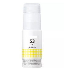 INCHIOSTRO GI-53Y GIALLO 4690C001 SERBATOIO FLACONE COMPATIBILE INK DYE PER CANON PIXMA G650,G550 GI53 CAPACITA' 60ml INCHIOSTRO GI-53Y GIALLO 4690C001 SERBATOIO FLACONE COMPATIBILE INK DYE PER CANON PIXMA G650,G550 GI53 CAPACITA' 60ml