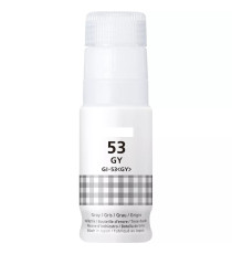 Inchiostro Compatibile Canon GI-53GY Grigio Dye 60ml 3.800 Pagine 4708C001 per PIXMA G550 G650 Flacone Ricarica