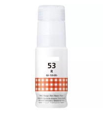 Inchiostro Compatibile Canon GI-53R Rosso Dye 60ml 3.800 Pagine 4717C001 per PIXMA G550 G650 Flacone Ricarica