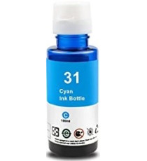 INCHIOSTRO GT-31C CIANO 1VU26AE SERBATOIO FLACONE COMPATIBILE INK DYE PER HP Smart Tank 513,455,457,555,559,570 GT31 90ml INCHIOSTRO GT-31C CIANO 1VU26AE SERBATOIO FLACONE COMPATIBILE INK DYE PER HP Smart Tank 513,455,457,555,559,570 GT31 90ml
