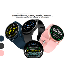 SMARTWATCH JOCCA SPORT 2049A BLU - TOUCH SCREEN - BLUETOOTH 4.0 - 10GG DI AUTONOMIA OROLOGIO ATTIVITA' SPORT FREQUENZA CARDIACA