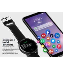 SMARTWATCH JOCCA SPORT 2049A BLU - TOUCH SCREEN - BLUETOOTH 4.0 - 10GG DI AUTONOMIA OROLOGIO ATTIVITA' SPORT FREQUENZA CARDIACA