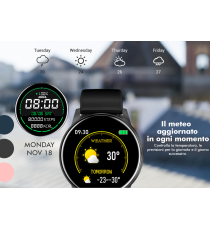 SMARTWATCH JOCCA SPORT 2049A BLU - TOUCH SCREEN - BLUETOOTH 4.0 - 10GG DI AUTONOMIA OROLOGIO ATTIVITA' SPORT FREQUENZA CARDIACA