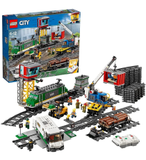 Lego City - Treno Merci - Motore Alimentato a Batteria - Connessione Bluetooth RC - 60198 Lego City - Treno Merci - Motore Alimentato a Batteria - Connessione Bluetooth RC - 60198