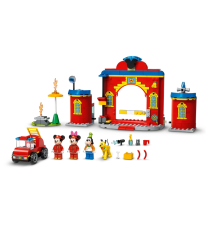Lego Disney - Mickey and Friends Autopompa e Caserma di Topolino e i Suoi Amici con un Camion dei Pompieri Giocattolo - 10776 Lego Disney - Mickey and Friends Autopompa e Caserma di Topolino e i Suoi Amici con un Camion dei Pompieri Giocattolo - 10776
