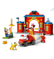 Lego Disney - Mickey and Friends Autopompa e Caserma di Topolino e i Suoi Amici con un Camion dei Pompieri Giocattolo - 10776 Lego Disney - Mickey and Friends Autopompa e Caserma di Topolino e i Suoi Amici con un Camion dei Pompieri Giocattolo - 10776