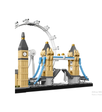 Lego Architecture - Londra - Lego 21034 con London Eye, Big Ben e Tower BridgeAnni Anni 12+ 468pz