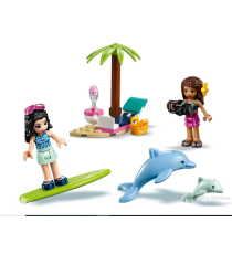 Lego Friends - Il Furgone dei Frullati - Playset con Emma, 2 Delfini e Una Spiaggia - 41397 Lego Friends - Il Furgone dei Frullati - Playset con Emma, 2 Delfini e Una Spiaggia - 41397