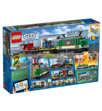 Lego City - Treno Merci - Motore Alimentato a Batteria - Connessione Bluetooth RC - 60198 Lego City - Treno Merci - Motore Alimentato a Batteria - Connessione Bluetooth RC - 60198
