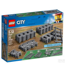Lego City - Binari - 20 Pezzi Set Accessori di Espansione - 60205 Lego City - Binari - 20 Pezzi Set Accessori di Espansione - 60205