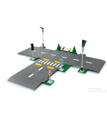 Lego City - Piattaforme Stradali - Lego 60304 con lampioni, semafori , cartelli, segnali e alberi Anni 5+ 112pz