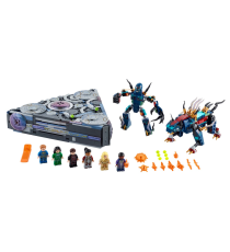 Lego Marvel - Super Heroes - L'Ascesa di Domo - Navicella Spaziale dal Film sugli Eternals con Minifigure di 2 Devianti - 76156 Lego Marvel - Super Heroes - L'Ascesa di Domo - Navicella Spaziale dal Film sugli Eternals con Minifigure di 2 Devianti - 76156