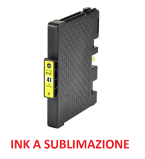 CARTUCCIA RICOH GC41Y GIALLA COMPATIBILE INK A SUBLIMAZIONE RICOH SG2100N,2110N,3110DNW,7100DN 405768-405764 GC-41 32ML CARTUCCIA RICOH GC41Y GIALLA COMPATIBILE INK A SUBLIMAZIONE RICOH SG2100N,2110N,3110DNW,7100DN 405768-405764 GC-41 32ML