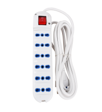 MULTIPRESA CIABATTA ELETTRICA 6 POSTI CON INTERRUTTORE GENERALE CAVO DA 1,5 METRI SPINA:16A 250V PRESA:16A 250V 6-WAY P17-11 MULTIPRESA CIABATTA ELETTRICA 6 POSTI CON INTERRUTTORE GENERALE CAVO DA 1,5 METRI SPINA:16A 250V PRESA:16A 250V 6-WAY P17-11
