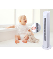 VENTILATORE A TORRETTA CON CONTROLLI ANALOGICI - 3 VELOCITA' - SENZA PALE - 45W A COLONNA - OSCILLAZIONE 85 GRADI AIGOSTAR VENTILATORE A TORRETTA CON CONTROLLI ANALOGICI - 3 VELOCITA' - SENZA PALE - 45W A COLONNA - OSCILLAZIONE 85 GRADI AIGOSTAR