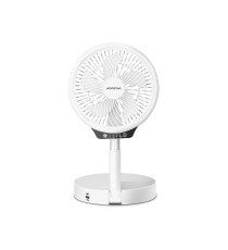 VENTILATORE PORTATILE PIEGHEVOLE -PAULA- CON ASTA TELESCOPICA - 3 VELOCITA' - RICARICA USB - 6.5W DA TAVOLO CON LUCE LED VENTILATORE PORTATILE PIEGHEVOLE -PAULA- CON ASTA TELESCOPICA - 3 VELOCITA' - RICARICA USB - 6.5W DA TAVOLO CON LUCE LED