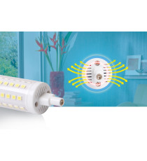 Lampadine led R7S 8W 78mm 1000 lumen 3000K luce calda D29xH78mm angolo 360 gradi equivale a 72W incadescenza