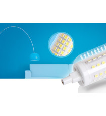 Lampadine led R7S 8W 78mm 1000 lumen 3000K luce calda D29xH78mm angolo 360 gradi equivale a 72W incadescenza