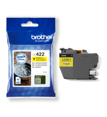ORIGINALE BROTHER LC422Y GIALLA CARTUCCIA ORIGINALE PER BROTHER MFC J5340DW,J5740DW,J6540DW,J6940DW LC-422 550 PAGINE