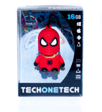 PENDRIVE 32GB SPIDER-MAN TECHONETECH TEC5501-32 32 GB USB 2.0 - MEMORIA 32GB MARVEL 3D PENDRIVE 32GB SPIDER-MAN TECHONETECH TEC5501-32 32 GB USB 2.0 - MEMORIA 32GB MARVEL 3D