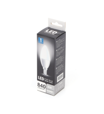 LAMPADINA LED A5 C37 9W ATTACCO E14 COLOR BOX 840 LUMEN 6500K LUCE CALDA FREDDA 280 D37H112mm EQUIVALE 62W INCANDESCENZA LAMPADINA LED A5 C37 9W ATTACCO E14 COLOR BOX 840 LUMEN 6500K LUCE CALDA FREDDA 280 D37H112mm EQUIVALE 62W INCANDESCENZA