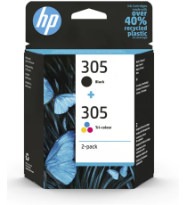 Pack 2 HP 305 nera e colore originali 6ZD17AE per Hp Deskjet 2710,2720,2724 ENVY 6010,6020,6032,6420,6422 3YM60AE + 3YM61AE Pack 2 HP 305 nera e colore originali 6ZD17AE per Hp Deskjet 2710,2720,2724 ENVY 6010,6020,6032,6420,6422 3YM60AE + 3YM61AE
