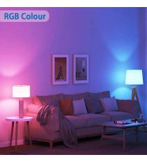 LAMPADINA SMART LED GU10 4.9W WIFI RGB+CCT 2700K-6500K 420 LUMEN D50*H59mm COMPATIBILE CON ALEXA E GOOGLE ASSISTANT FARETTO