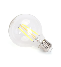 LAMPADINA SMART LED A FILAMENTO G80 6W E27 WIFI CCT 2700K-6500K 850 LUMEN D80H117mm COMPATIBILE CON ALEXA E GOOGLE ASSISTANT