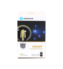 LAMPADINA SMART LED A FILAMENTO G80 6W E27 WIFI CCT 2700K-6500K 850 LUMEN D80H117mm COMPATIBILE CON ALEXA E GOOGLE ASSISTANT