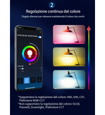 PLAFONIERA SMART 18W WIFI RGB+CCT (3000K-6500K) 1300 LUMEN D340*H80mm COMPATIBILE CON ALEXA E GOOGLE ASSISTANT - AIGOSTAR PLAFONIERA SMART 18W WIFI RGB+CCT (3000K-6500K) 1300 LUMEN D340*H80mm COMPATIBILE CON ALEXA E GOOGLE ASSISTANT - AIGOSTAR