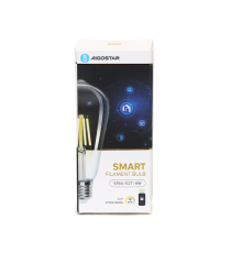 LAMPADINA SMART LED A FILAMENTO ST64 6W E27 WIFI CCT 2700K-6500K 850 LUMEN D64H138mm COMPATIBILE CON ALEXA E GOOGLE ASSISTANT LAMPADINA SMART LED A FILAMENTO ST64 6W E27 WIFI CCT 2700K-6500K 850 LUMEN D64H138mm COMPATIBILE CON ALEXA E GOOGLE ASSISTANT