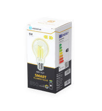 LAMPADINA SMART LED A FILAMENTO A60 6W E27 WIFI CCT 2700K-6500K 850 LUMEN D60H111mm COMPATIBILE CON ALEXA E GOOGLE ASSISTANT
