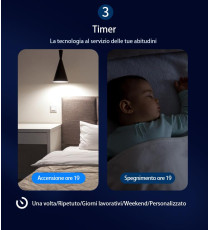 LAMPADINA SMART LED GU10 7W C37 WIFI RGB+CCT 3000K-6500K 450 LUMEN D50*H72mm COMPATIBILE CON ALEXA E GOOGLE ASSISTANT FARETTO