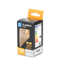 LAMPADINA LED FILAMENTO A60 6W ATTACCO E27 COLOR BOX 730 LUMEN 2700K LUCE CALDA D60H105mm 360 GRADI EQUIVALE A 55W INCADESCENZA LAMPADINA LED FILAMENTO A60 6W ATTACCO E27 COLOR BOX 730 LUMEN 2700K LUCE CALDA D60H105mm 360 GRADI EQUIVALE A 55W INCADESCENZA