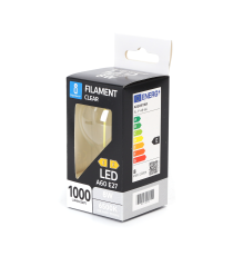LAMPADINA LED FILAMENTO A60 8W ATTACCO E27 COLOR BOX 1000 LUMEN 6500K LUCE FREDDA D60H105mm EQUIVALE A 72W INCADESCENZA LAMPADINA LED FILAMENTO A60 8W ATTACCO E27 COLOR BOX 1000 LUMEN 6500K LUCE FREDDA D60H105mm EQUIVALE A 72W INCADESCENZA