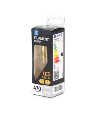 LAMPADINA LED FILAMENTO C35 4W ATTACCO E14 COLOR BOX 470 LUMEN 6500K LUCE FREDDA D35H97mm EQUIVALE A 40W INCADESCENZA LAMPADINA LED FILAMENTO C35 4W ATTACCO E14 COLOR BOX 470 LUMEN 6500K LUCE FREDDA D35H97mm EQUIVALE A 40W INCADESCENZA