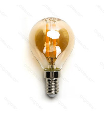 LAMPADINA LED FILAMENTO G45 4W AMBRATA ATTACCO E14 COLOR BOX 400 LUMEN 2200K LUCE CALDA D45H78mm EQUIVALE A 35W INCADESCENZA LAMPADINA LED FILAMENTO G45 4W AMBRATA ATTACCO E14 COLOR BOX 400 LUMEN 2200K LUCE CALDA D45H78mm EQUIVALE A 35W INCADESCENZA