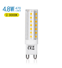 LAMPADINA LED G9 4.8W 470 LUMEN 3000K LUCE CALDA L60W16H16mm ANGOLO 360 GRADI EQUIVALE A 40W INCADESCENZA - AIGOSTAR LAMPADINA LED G9 4.8W 470 LUMEN 3000K LUCE CALDA L60W16H16mm ANGOLO 360 GRADI EQUIVALE A 40W INCADESCENZA - AIGOSTAR