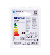 LAMPADINA LED G9 4.8W 470 LUMEN 6500K LUCE FREDDA L60W16H16mm ANGOLO 360 GRADI EQUIVALE A 40W INCADESCENZA - AIGOSTAR