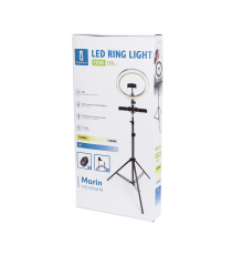 RING LIGHT LUCE LED AD ANELLO 10W 550 LUMEN LUCE DA CALDA A FREDDA CCT 3000K-6500K PER SELFIE SMARTPHONE L1650W270T70 - CLASSE A