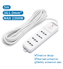 MULTIPRESA CIABATTA ELETTRICA 4 POSTI CON INTERRUTTORE GENERALE CAVO DA 5 METRI SPINA:10A 250V 2P+E PRESA:4-WAY P17/P11 MULTIPRESA CIABATTA ELETTRICA 4 POSTI CON INTERRUTTORE GENERALE CAVO DA 5 METRI SPINA:10A 250V 2P+E PRESA:4-WAY P17/P11