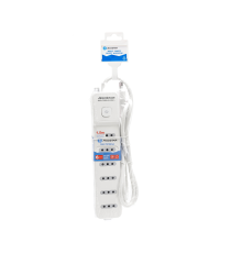 MULTIPRESA CIABATTA ELETTRICA 6 POSTI CON INTERRUTTORE GENERALE CAVO DA 1,5 METRI SPINA:10A 250V 2P+E PRESA:10A 250V 6-WAY P11 MULTIPRESA CIABATTA ELETTRICA 6 POSTI CON INTERRUTTORE GENERALE CAVO DA 1,5 METRI SPINA:10A 250V 2P+E PRESA:10A 250V 6-WAY P11