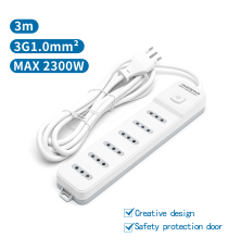 MULTIPRESA CIABATTA ELETTRICA 6 POSTI CON INTERRUTTORE GENERALE CAVO DA 3 METRI SPINA:10A 250V 2P+E PRESA:10A 250V 6-WAY P11 MULTIPRESA CIABATTA ELETTRICA 6 POSTI CON INTERRUTTORE GENERALE CAVO DA 3 METRI SPINA:10A 250V 2P+E PRESA:10A 250V 6-WAY P11
