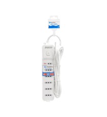 MULTIPRESA CIABATTA ELETTRICA 6 POSTI CON INTERRUTTORE GENERALE CAVO DA 3 METRI SPINA:10A 250V 2P+E PRESA:10A 250V 6-WAY P11 MULTIPRESA CIABATTA ELETTRICA 6 POSTI CON INTERRUTTORE GENERALE CAVO DA 3 METRI SPINA:10A 250V 2P+E PRESA:10A 250V 6-WAY P11